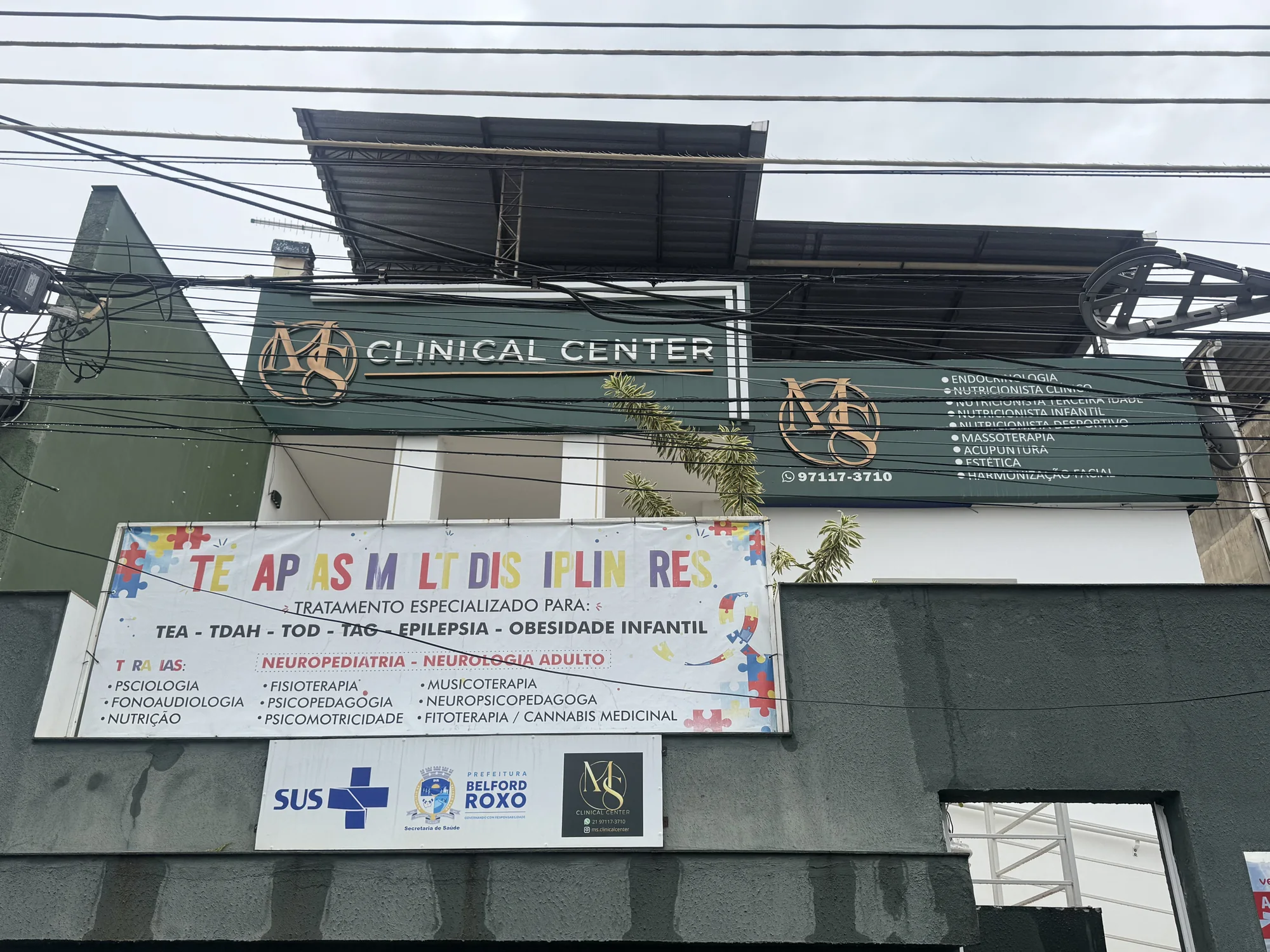 Vista externa da unidade MS Clinical Center